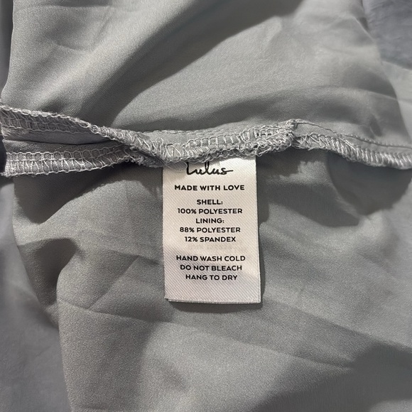 Lulus Loveliest Looks Dusty Blue Floral Jacquard Tie-Strap Midi Dress Large - Picture 9 of 9